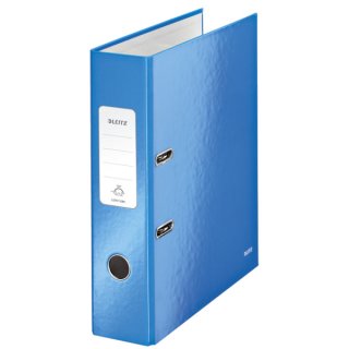 Leitz Qualitäts-Ordner 180° WOW - Graupappe, A4, 80mm in Blau