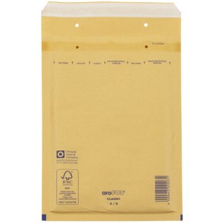 Luftpolstertaschen Nr. 4, 180x265 mm, goldgelb/braun, 100 Stück