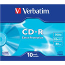 CD-R 10ST Slimcase VERBATIM VER43415 700Mb80min
