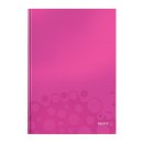 Leitz Notizbuch WOW, A4, kariert, pink metallic