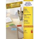 Avery Zweckform® 3470 Farbige Etiketten, 210 x 297...