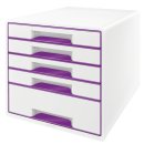 Schubladenbox WOW CUBE violett metallic LEITZ 5214-20-62...