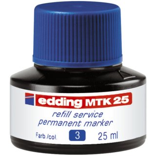 edding Nachfülltinte edding MTK 25 refill service,f.edding Permanentmarker,25 ml,blau