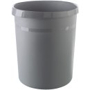 Papierkorb GRIP KARMA - 18 Liter, rund, 100% Recyclingmaterial, öko-dunkelgrau