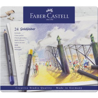 Faber-Castell Farbstift Goldfaber permanent, sortiert, 24er Etui