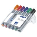 Flipchart-Marker Lumocolor®,356 B nachfüllbar, STAEDTLER Box mit 6 Farben