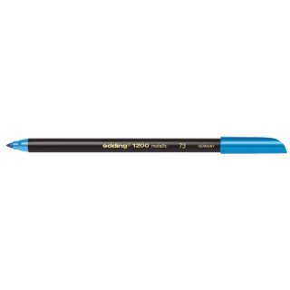 1200 Fasermaler metallic color pen - 1 - 3 mm, metallic blau